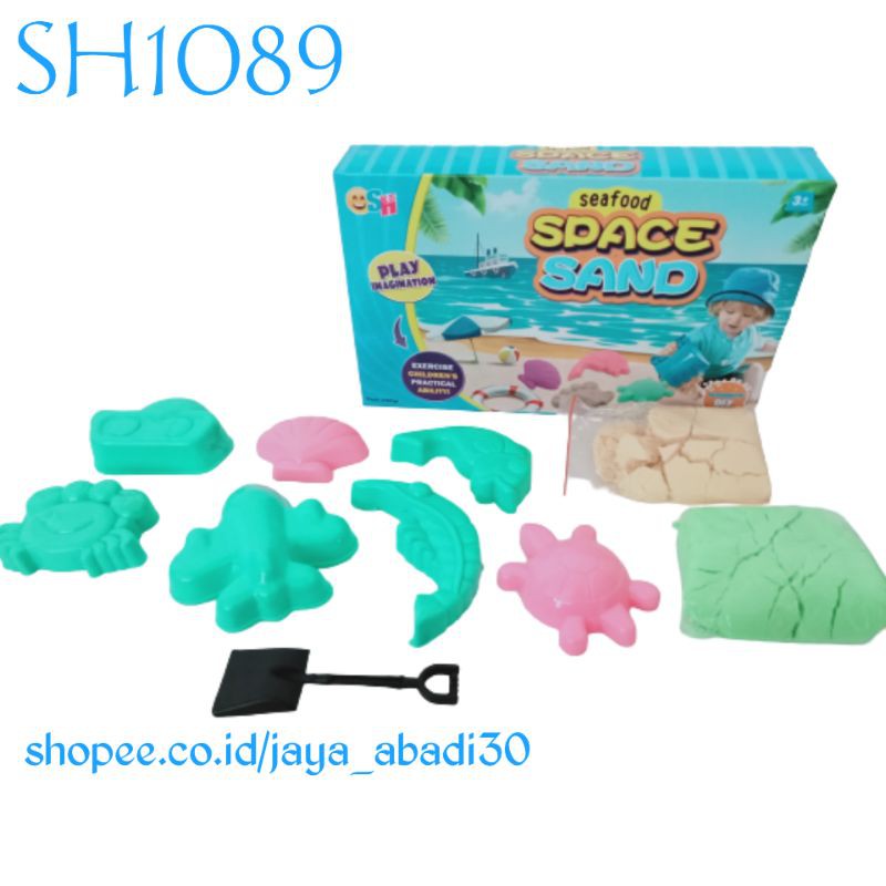 1089 - MAINAN ANAK PASIR KINETIK / PASIR AJAIB / PASIR MAGIC SAND / SPACE SAND SEAFOOD SH1089