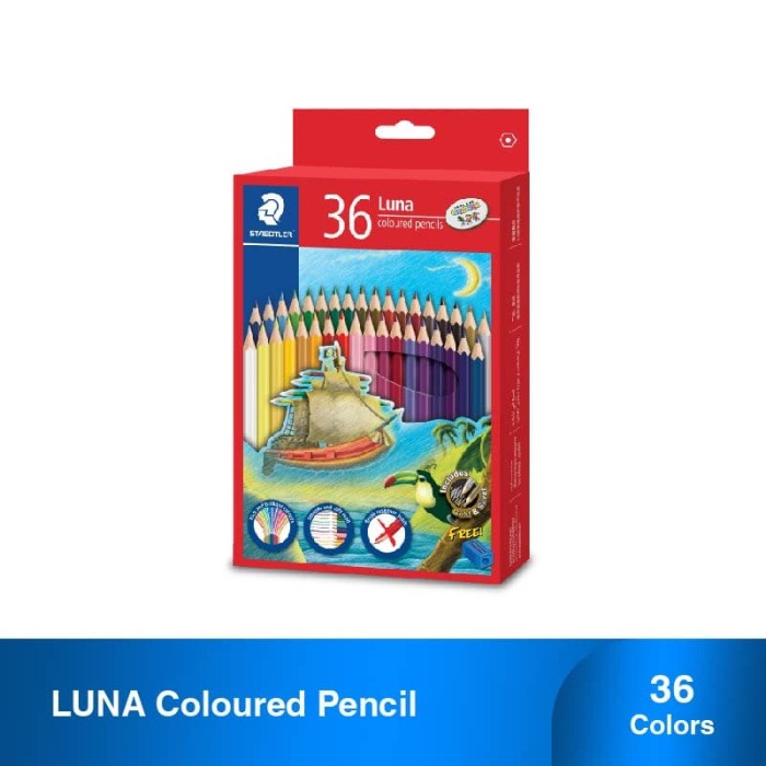 

WARNAPENSIL- STAEDTLER LUNA COLOURED PENCIL 136 C36TH -PENSIL WARNA