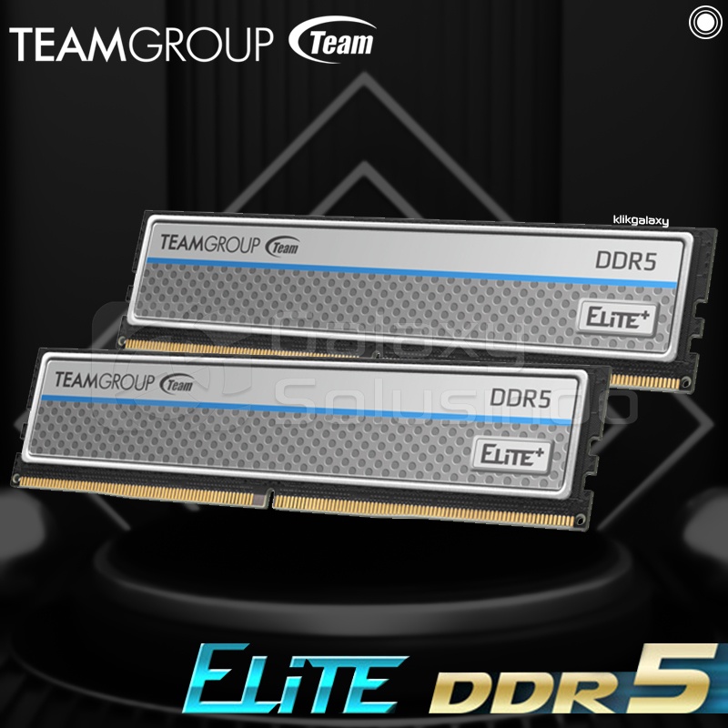 TEAM ELITE PLUS (2x16) 32GB DDR5 kit 4800Mhz - White Memory RAM