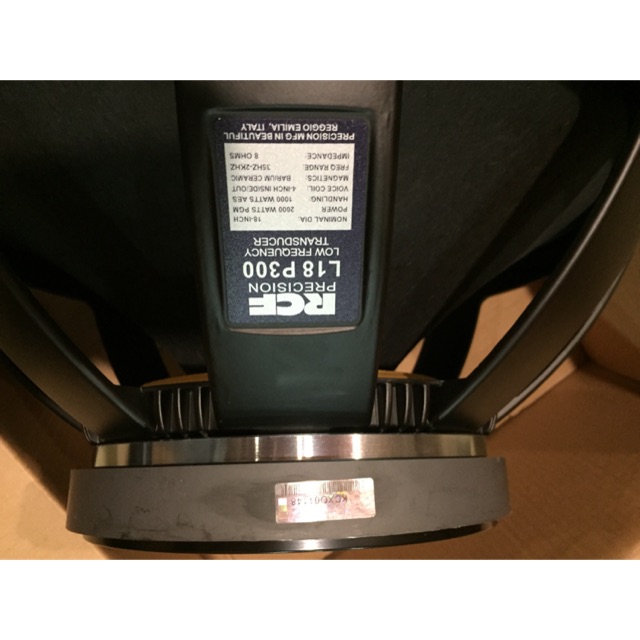 SPEAKER COMPONENT RCF L18P300 SPEAKER 18 INCH SUBWOOFER 18P300