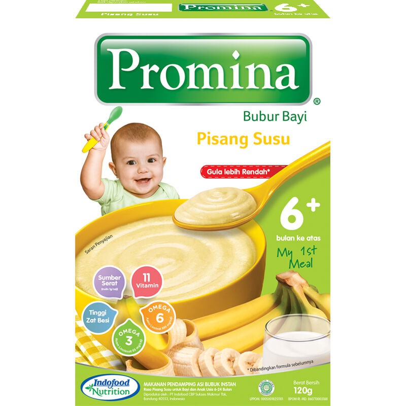 PROMINA BUBUR BAYI PISANG SUSU BOX 120GR