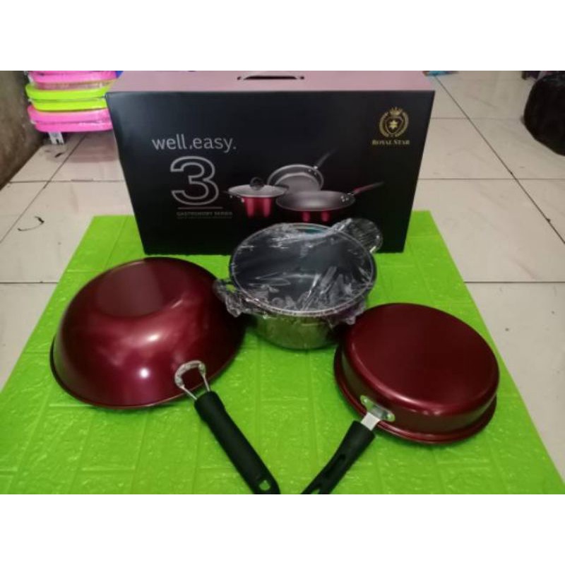 TERMURAH DIBALIKPAPAN PANCI 3IN1 SET TERLENGKAP ROYAL STAR
