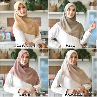 Hijab Bella Square warna  part 1 Kerudung Segiempat 