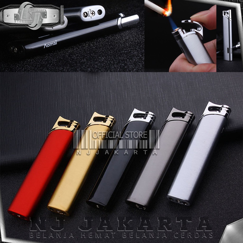 KOREK GAS BARA MANCIS AOMAI API LAS LIGHTER ULTRA JET SLIM