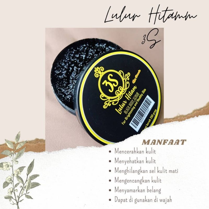 3S Lulur Hitam | Lulur Ketan Hitam