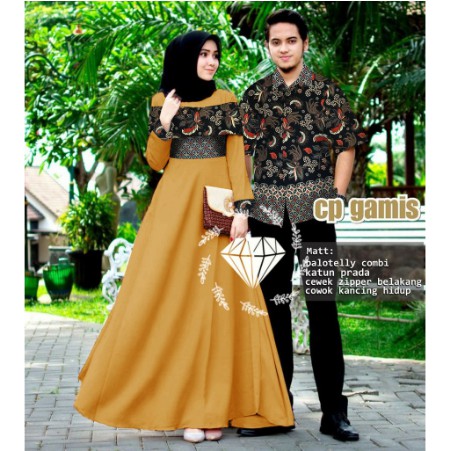 READY Gamis  Couple  Baju  Kapel Seragam Batik Suami  Istri  