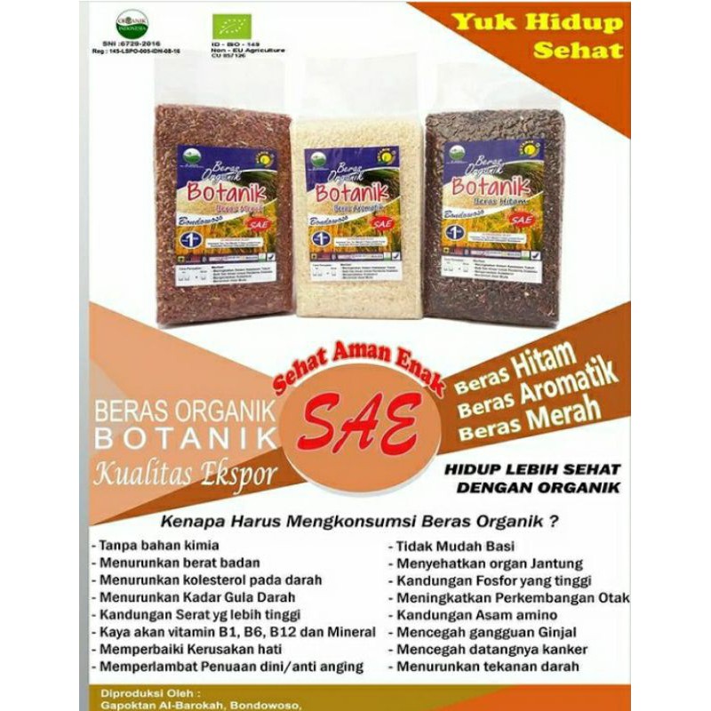 

Beras Putih Organik Aromatik