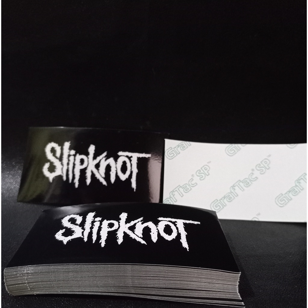 STIKER GRAFTAC - Slipknot - STIKER AESTHETIC LAPTOP, AKSESORIS HP, ANTI AIR, MOTIF,HELM.