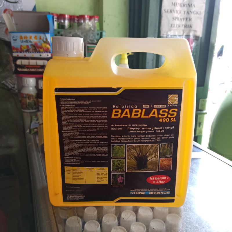 Jual HERBISIDA BABLAS 490 SL 5 LITER PEMBASMI RUMPUT SAMPAI AKAR ...