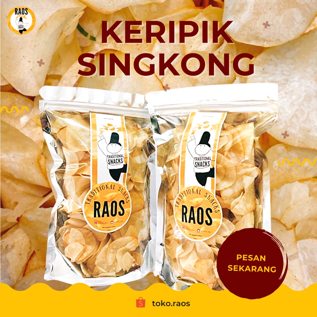 

Raos Keripik Singkong Daun Bawang 140gr