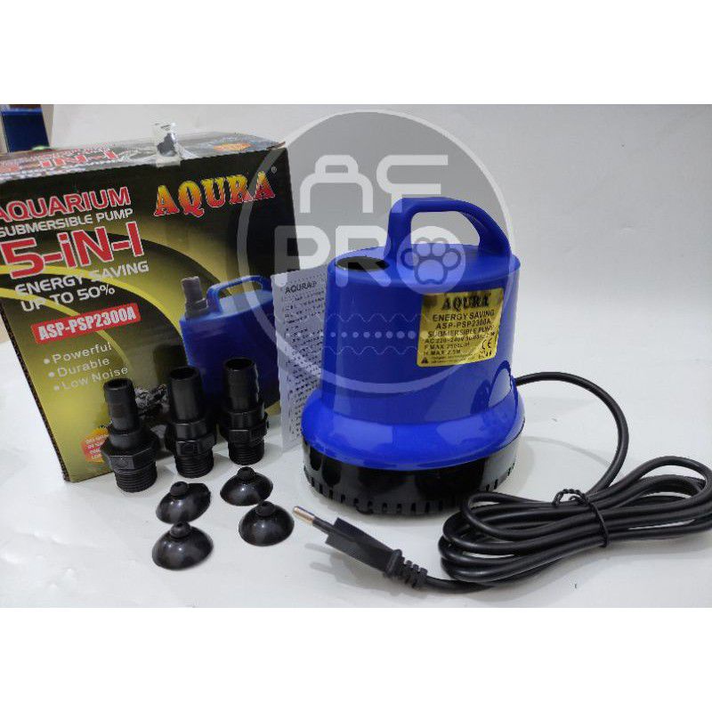 Pompa Aquarium kolam AQURA ASP PSP 2300A