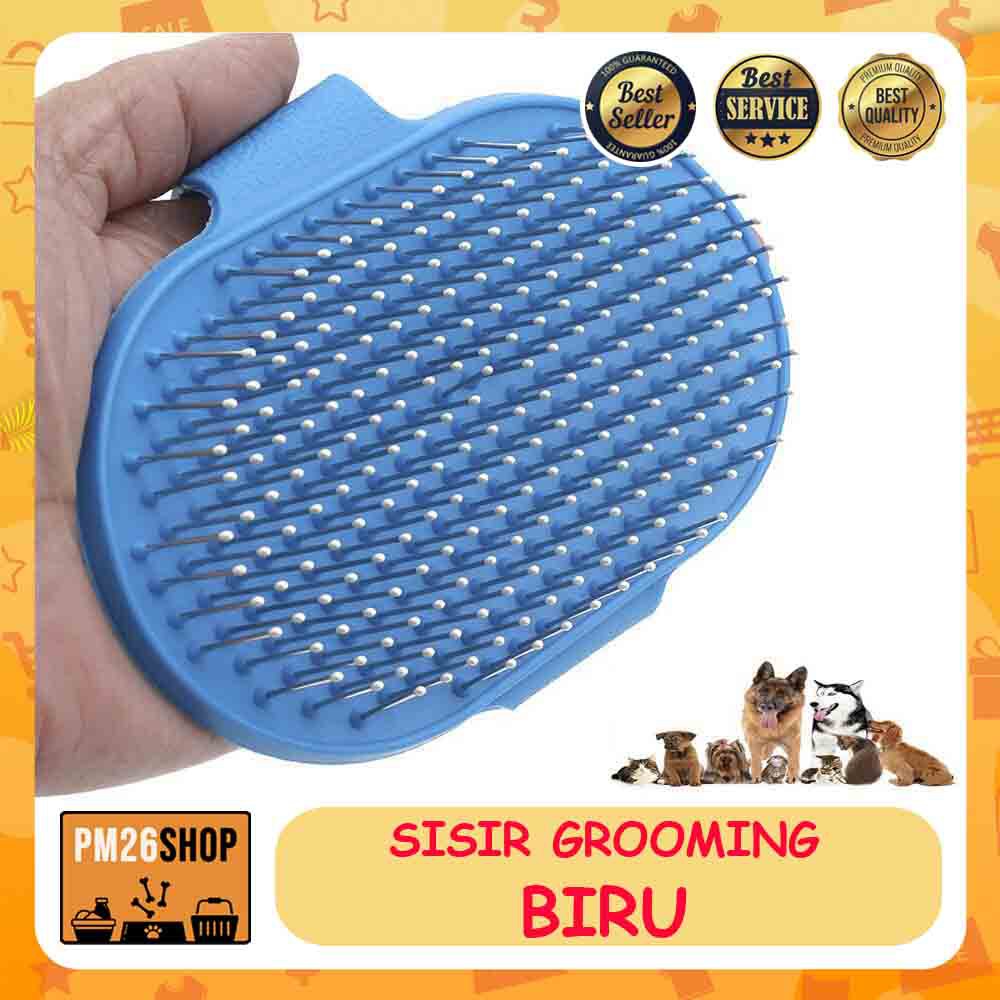 Sisir Sikat Mandi Anjing Kucing Sisir Sikat Grooming Kucing Anjing