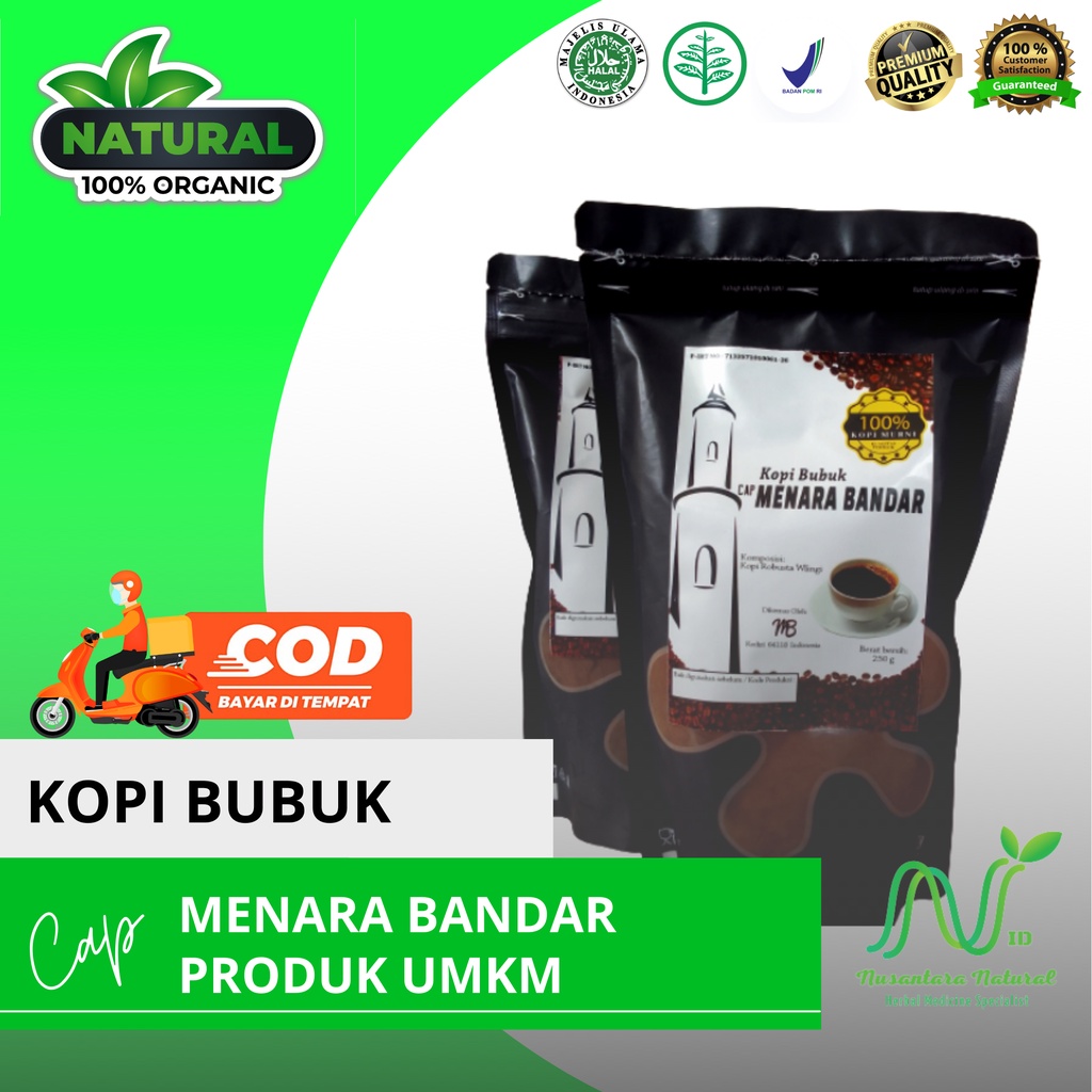 

KOPI BUBUK CAP MENARA BANDAR 250 GR PRODUK UMKM ORIGINAL