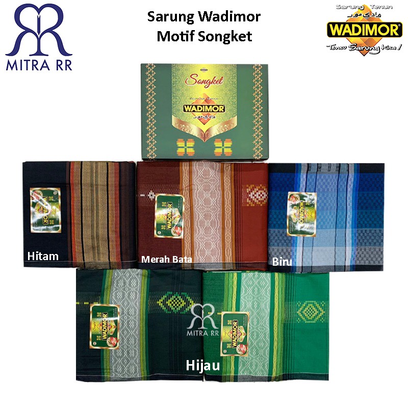 Sarung Tenun WADIMOR motif SONGKET Sarung Dewasa Grosir / Ecer Murah