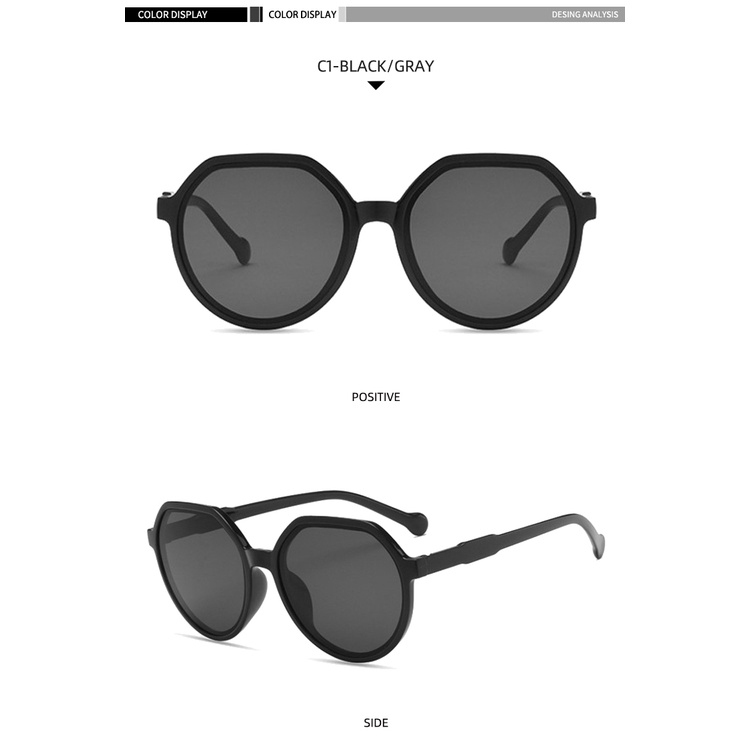 2021 new fashion retro small frame milk tea color sunglasses ins street shooting