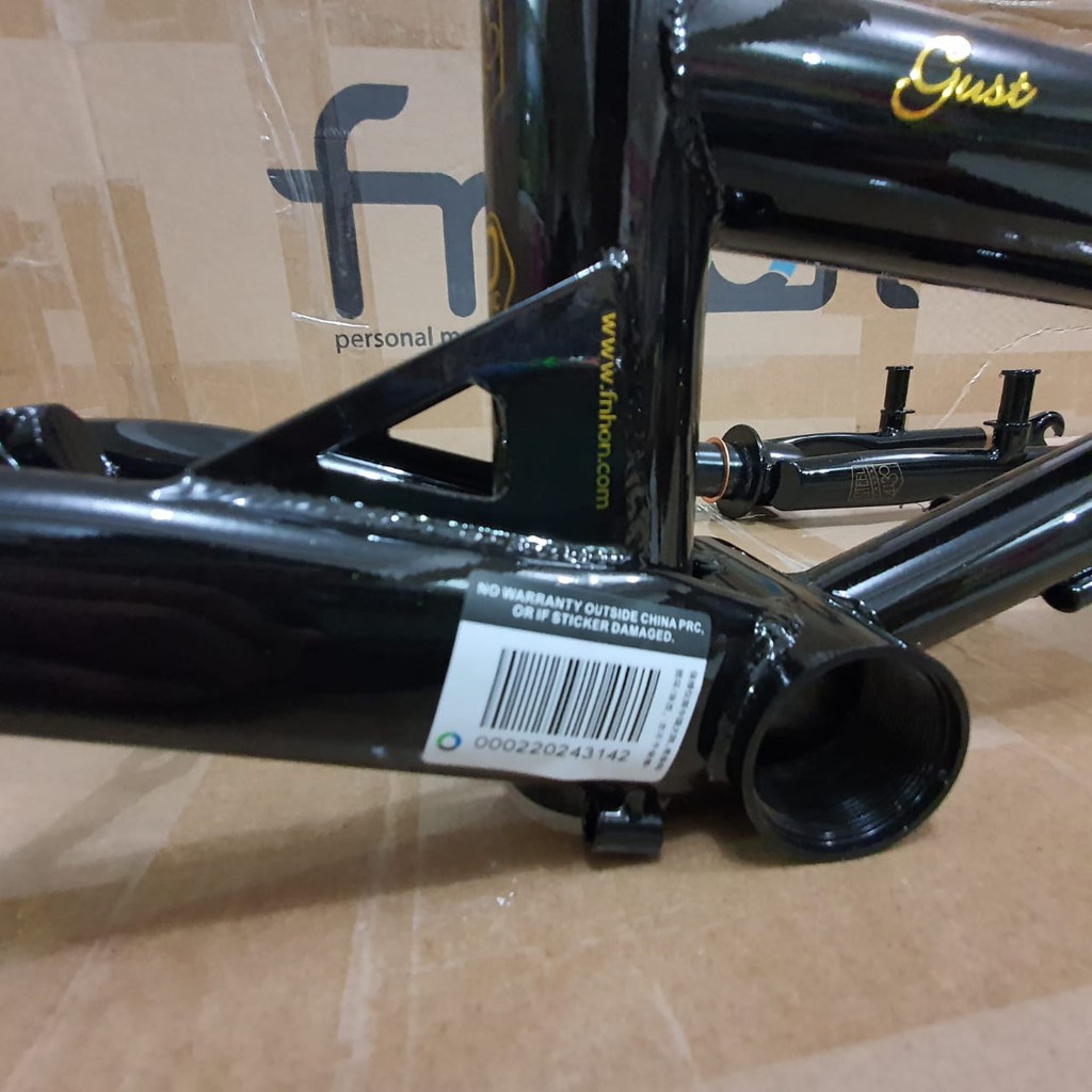 Frame FNHON Gust Black Gold Limited Edition V brake Sepeda Lipat Seli FNHON Hitam Emas Vbrake 16 in