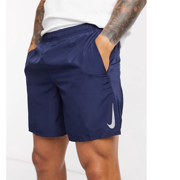 Nike Challenger Short Mens Celana Pendek Lari Pria bahan Polyster Dryfit Import