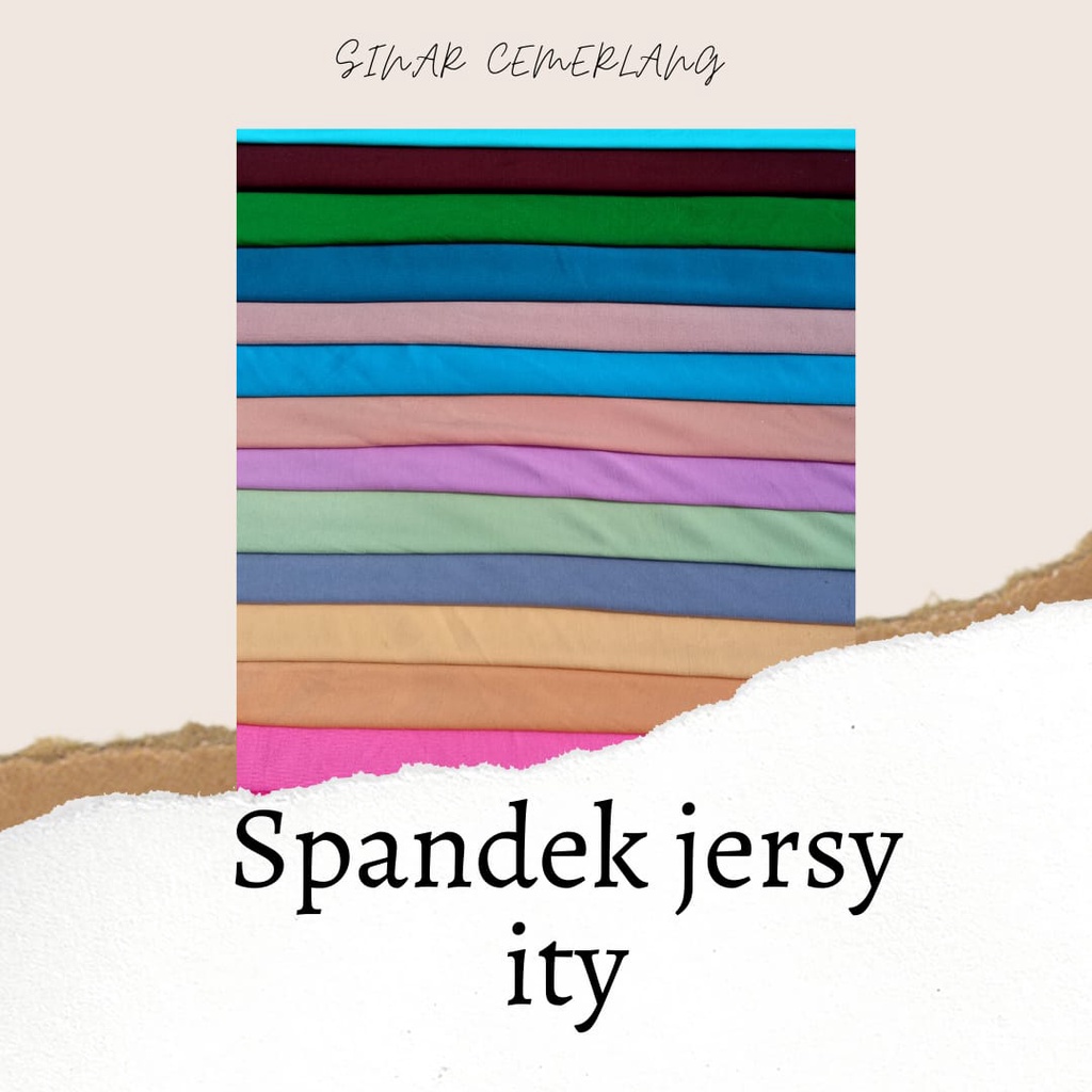 Kain Bahan Kaos Kiloan Spandex Jersy ITY