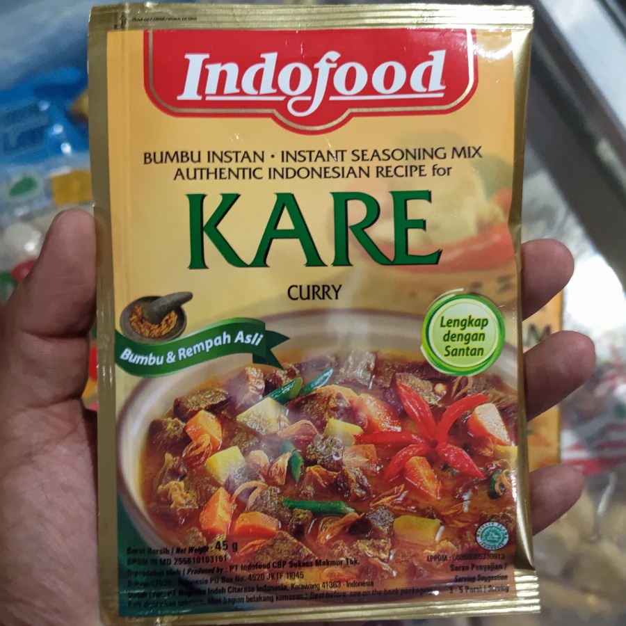 

Indofood bumbu kare 45 gr