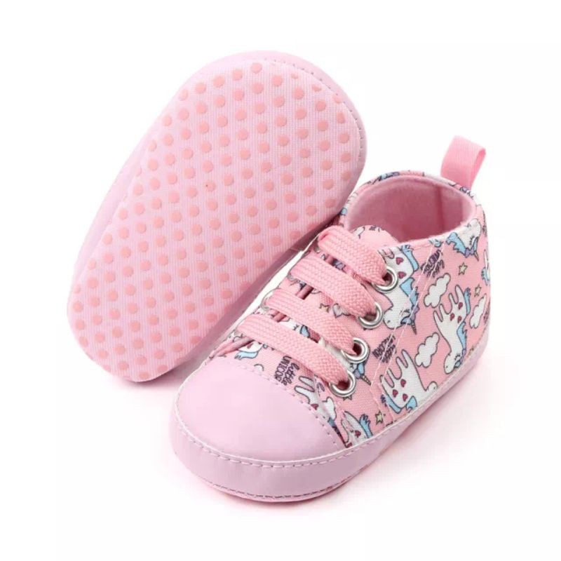 Sepatu Bayi Perempuan Prewalker Unicorn S1012 Pink