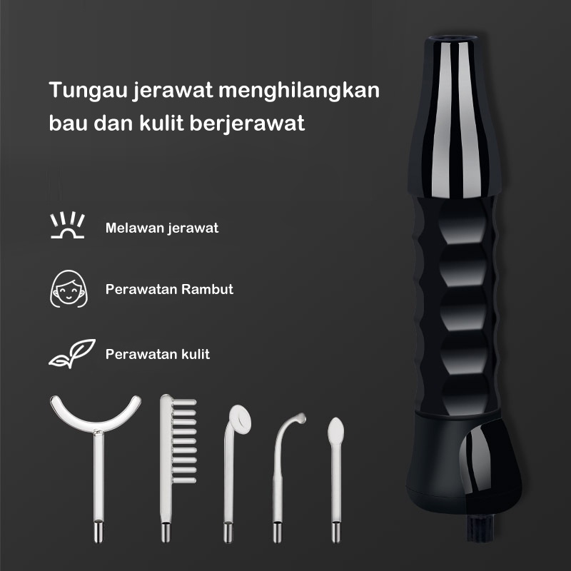 High Frequency facial Frekuensi tinggi alat facial 5 IN 1 portable skincare kecantikan salon jerawat ozon-3