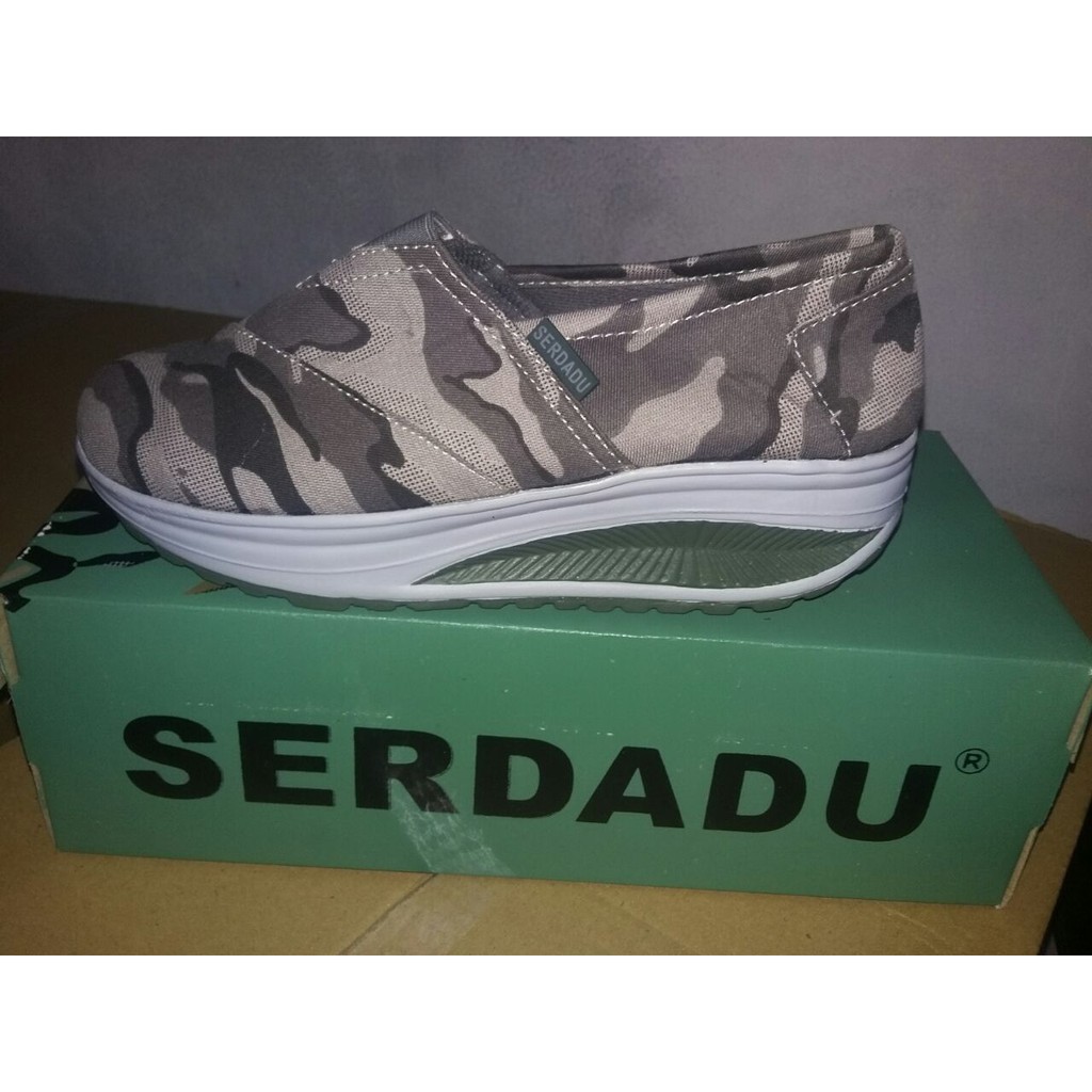 [8803] SEPATU WANITA SERDADU LORENG