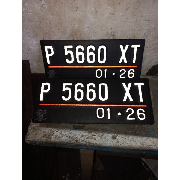 plat nomer motor stiker pospor bau dalem