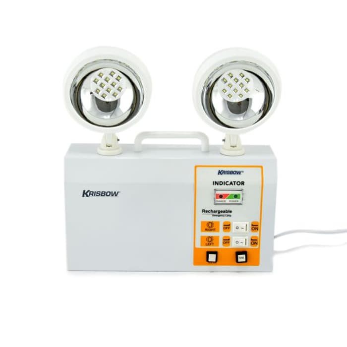 KRISBOW TWIN SPOT LAMPU DARURAT LED  Lampu emergency LED