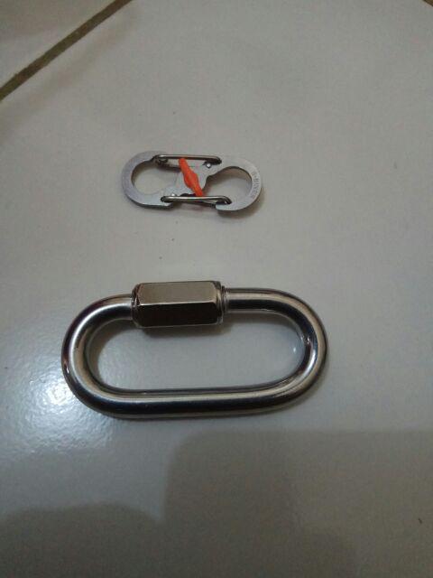 Metal S-biner Carabiner Metal Spring Hook S1217