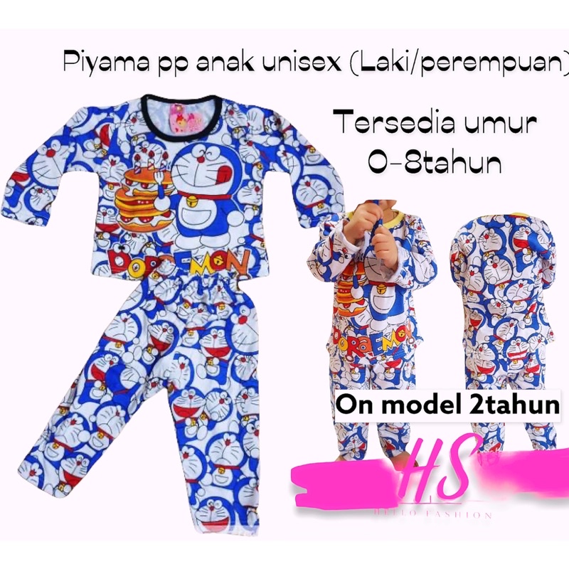 STELAN ANAK NEW PANJANG MOO DORAYAKI/BAHAN KATUN ADEM/STELAN ANAK