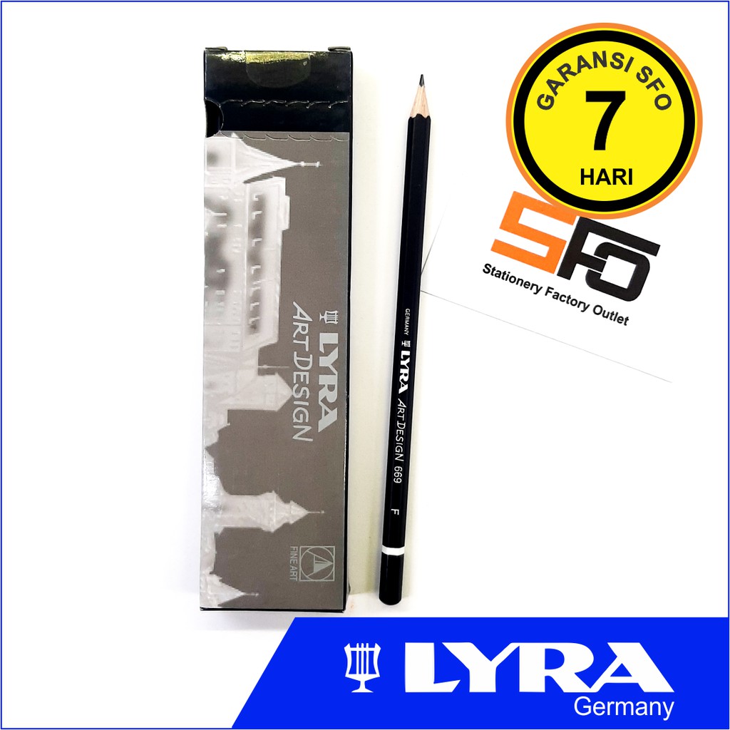 

Pensil Lyra Art Design 669 F - Graphite Pencil F