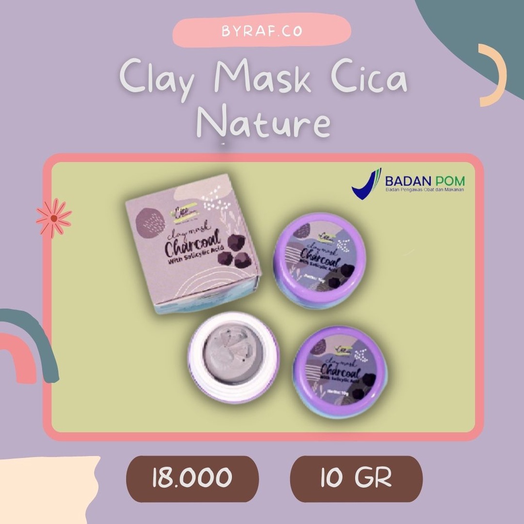 (READY) BPOM CLAY MASK CICA NATURE (CICA BY ANISA) MASKER WAJAH