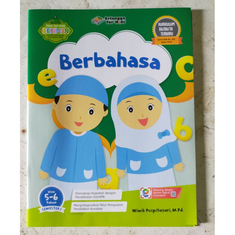 ORI satu paket buku paket seri beriman untuk usia 5 sampai 6 tahun penerbit Erlangga