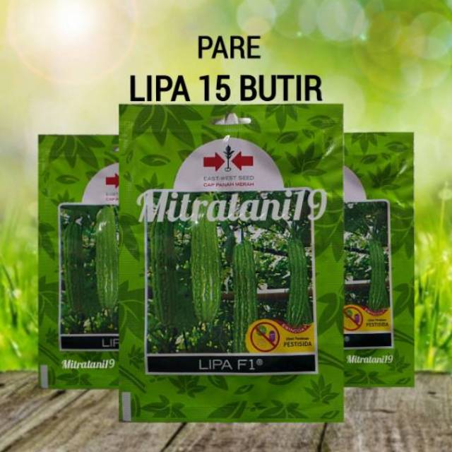 BENIH BIBIT TANAMAN PERTANIAN SAYUR SAYURAN HIDROPONIK PARE PARIA LIPA SP 15 BUTIR CAP PANAH MERAH