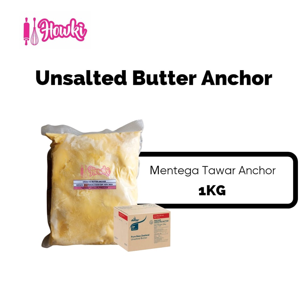 

Unsalted Butter Anchor Repack 1kg harga TERMURAH