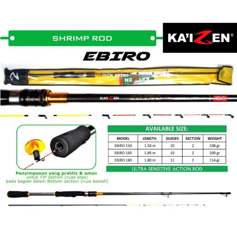 JORAN PANCING UDANG LENTUR KAIZEN EBIRO 150 165 180CM