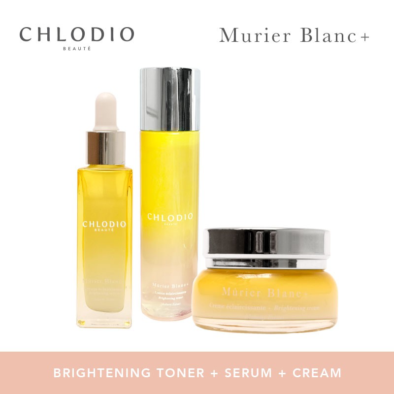 CHLODIO Murier Blanc+ Brightening Toner + Serum + Cream