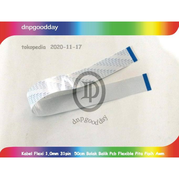 

Kabel Flexi 1,0Mm 31Pin 50Cm Bolak Balik Pcb Flexible Pita Pipih Awm Dnpgood11 Buru Order