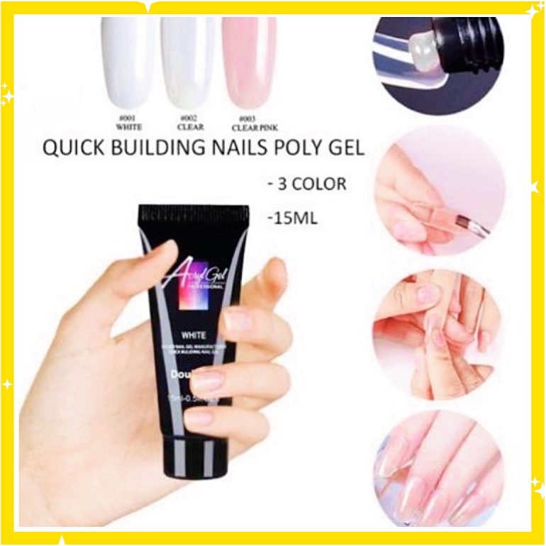 ACRYL POLYGEL Poly Gel Nail Cat Kuku Acrylic Extension Kuku 15ml KU016