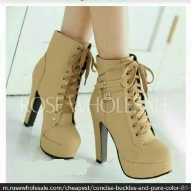 ZPT-Sepatu boot heels fashion wanit OF-37  JUAL HIGH HEALS/SEPATU BOOTS WANITA