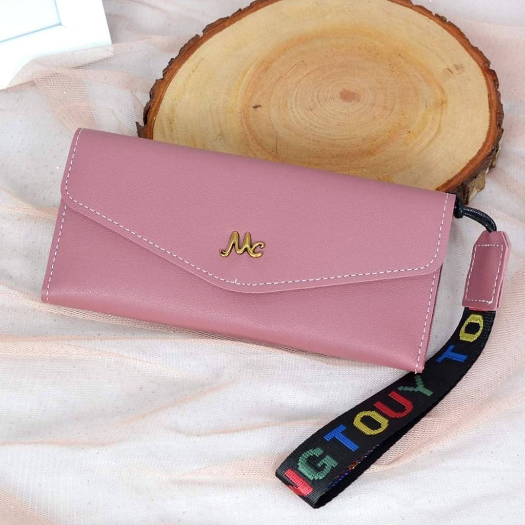 Dompet Lipat Tipis Logo MC Wanita Import 7756