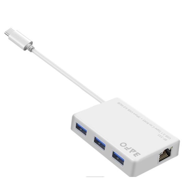 Bafo Type C To LAN Gigabit + USB HUB 3Port USB 3.0 BF-333