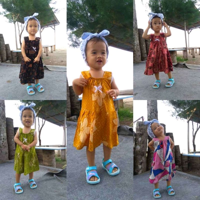 Daster anak 1-3 tahun Daster Bayi Baju perca  BISA PILIH WARNA