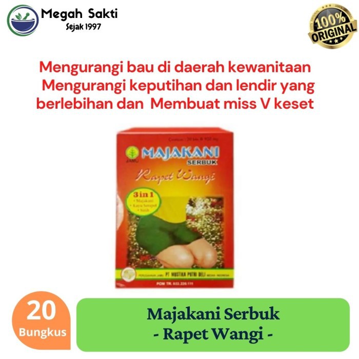 Promo  Jamu Herbal Majakani Rapet Wangi Serbuk Original
