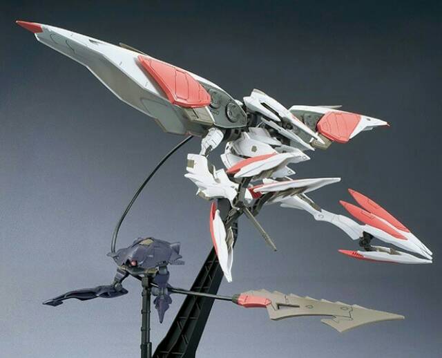 Original made In Japan HG 1/144 Mobile Armor Hashmal ,inc stand base, big boss barbatos lupus