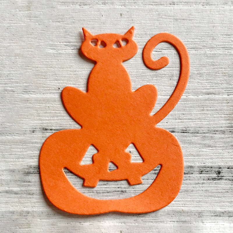 Cetakan Stensil Cutting Dies Motif Labu Halloween Bahan Metal Untuk Scrapbook Craft DIY