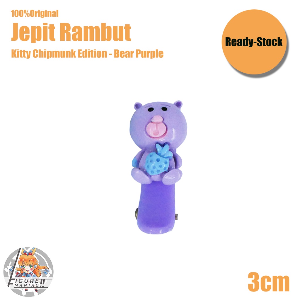 Jepit Rambut - Kitty Chipmunk Edition 3 Cm