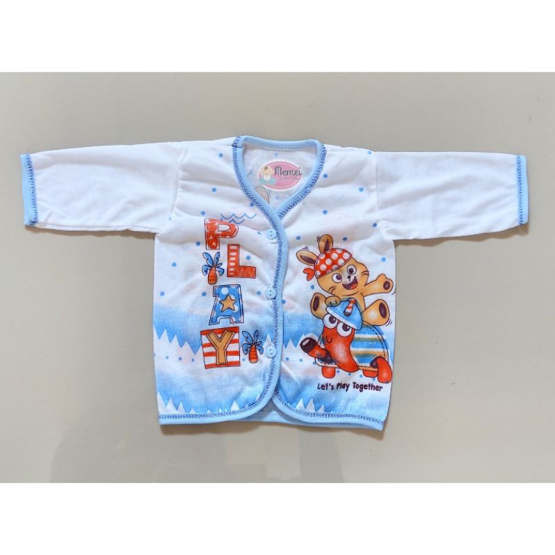 1 LUSIN (12 pcs) Baju bayi panjang KATUN grosir TERMURAH