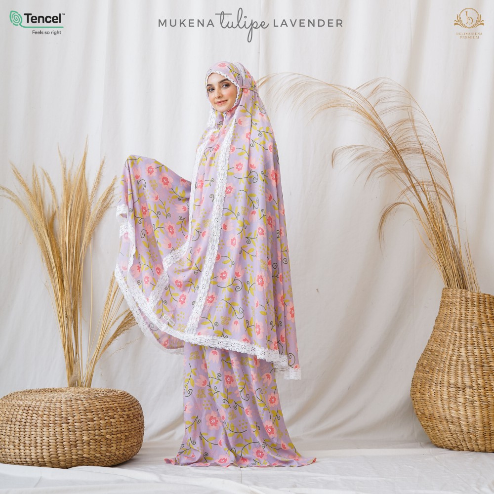 Mukena Tulipe Lavender (Mukena 2 in 1)