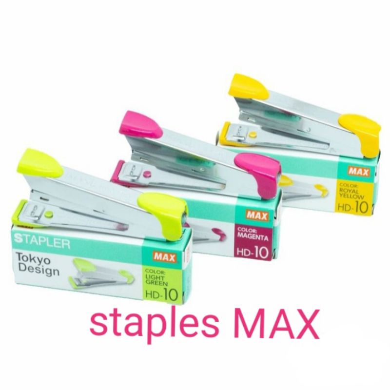 STAPLER / Staples Jepretan MAX HD10 / Stapler MAX HD10 & isi staples max No.10-1m
